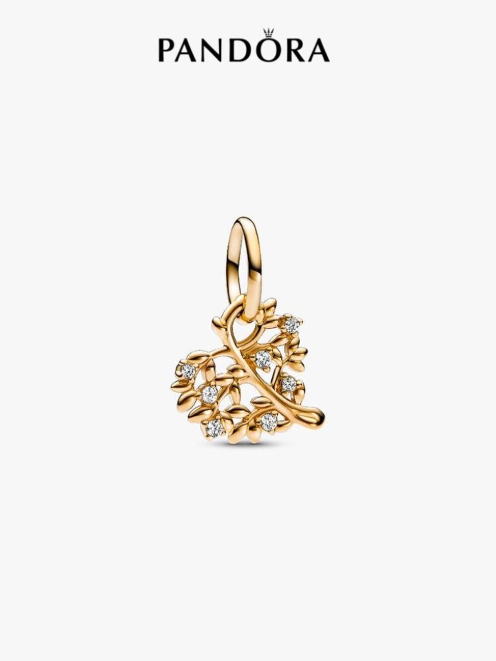 Pandora FINAL SALE - Sparkling Heart & Family Tree Dangle Charm
